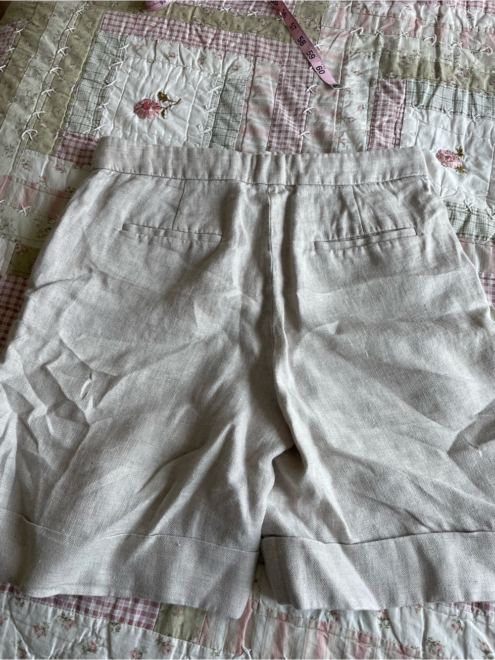 J. Crew Cream Herringbone Skirt/Bottom - Size 2 - Picture 5 of 5